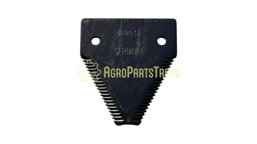 Сегмент ножа жатки з середньою  насічкою Z19 (germany)