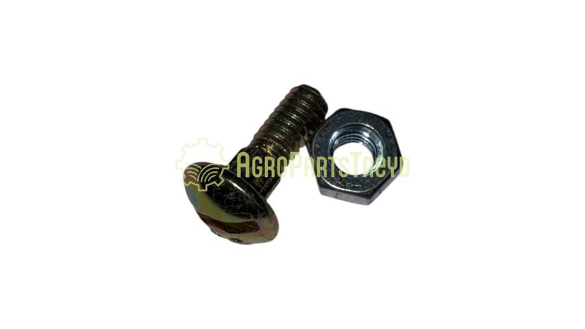 Болт + гайка сегмента ножа короткий 5,5x16 mm 