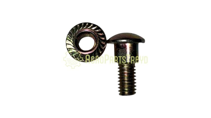 Болт M6х16 сегмента подвійного (овал) з гайкою (Alpha Parts)